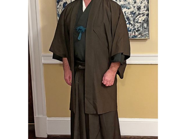 【身長175cm】8060 刺子鼻緒下駄 No.2 黒 LL