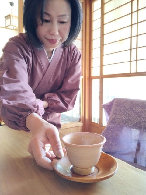 【身長168cm】6020 絣紬水屋着  No.14 あずき F