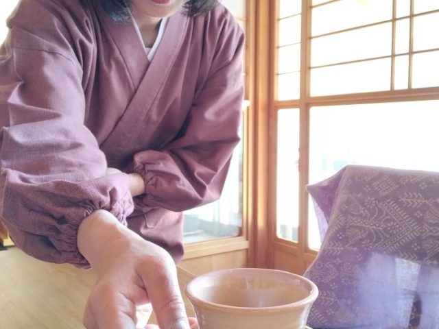 【身長168cm】6020 絣紬水屋着  No.14 あずき F