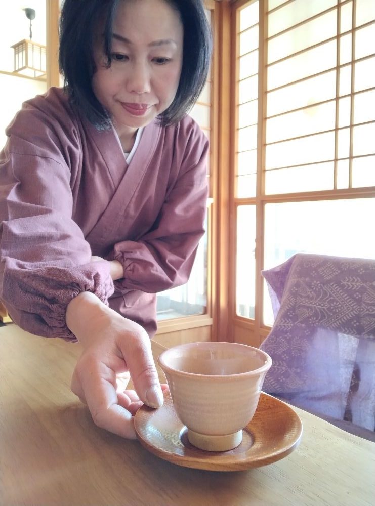 6020 絣紬水屋着  No.14 あずき F