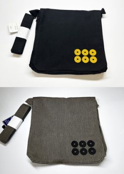 頭陀袋に六文銭