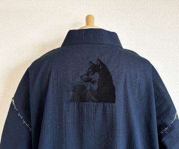 父の日の贈り物・愛犬の刺繍