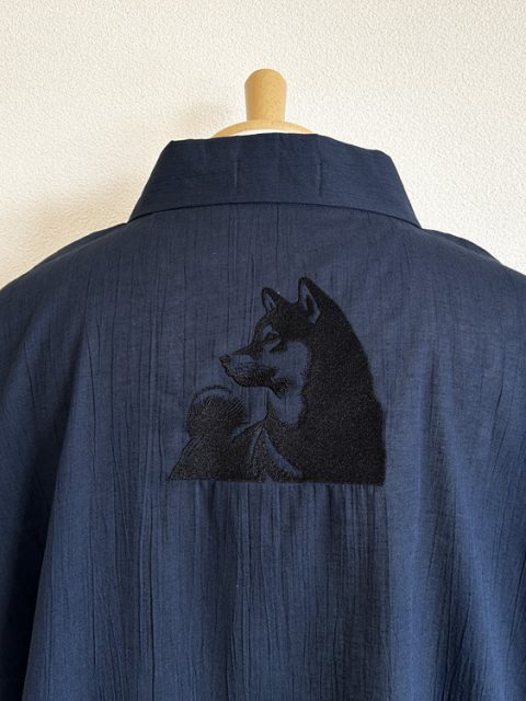 父の日の贈り物・愛犬の刺繍