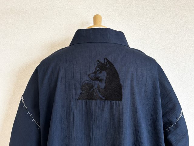 父の日の贈り物・愛犬の刺繍