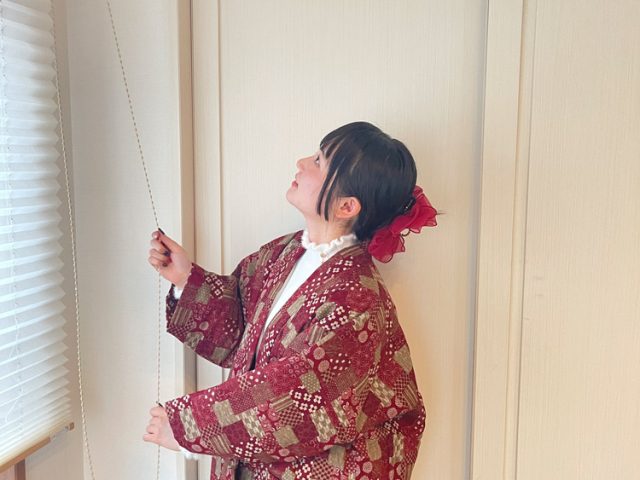 【身長154cm】2028 和紡ぎ女性綿入袢天 No.2 古典柄