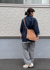 【身長161cm】3010 本柿渋染頭陀袋