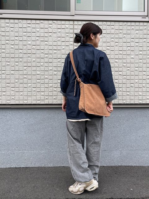 【身長161cm】3010 本柿渋染頭陀袋