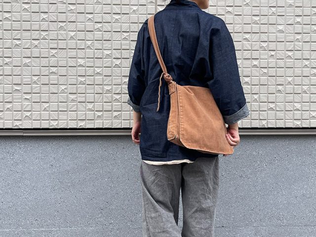 【身長161cm】3010 本柿渋染頭陀袋