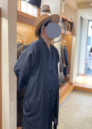 【身長169cm】5095 カイハラデニム・ピマ綿作務衣 M