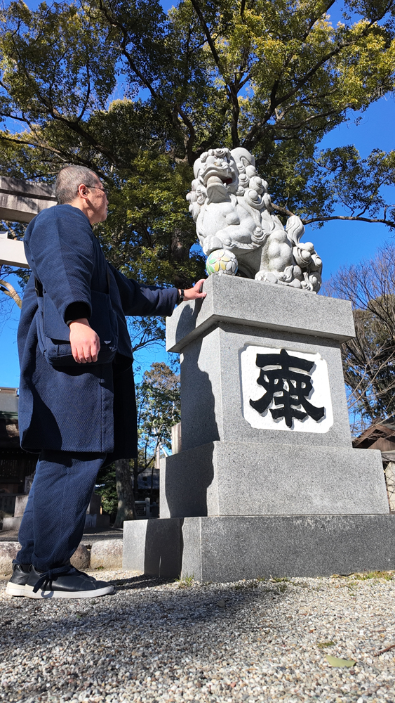 太刺子ロング羽織 No.1 濃紺 L