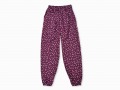 女性総柄作務衣　絣桜（かすりさくら）紫（パープル）ズボン