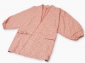 女性総柄作務衣　桜（さくら）ピンク上着２