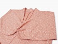 女性総柄作務衣　桜（さくら）ピンク上着３