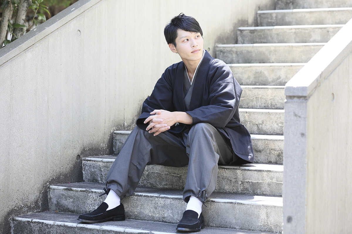 刺子織ジャケット No.2 黒 ｜ 作務衣・甚平通販 和粋庵