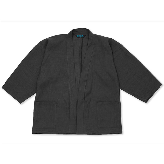 近江ちぢみ本麻ジャケット No.1 濃紺 ｜ 作務衣・甚平通販 和粋庵