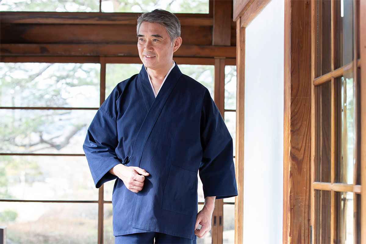 2011 遠州本藍染作務衣 No.1 濃紺 | 作務衣・甚平通販 和粋庵