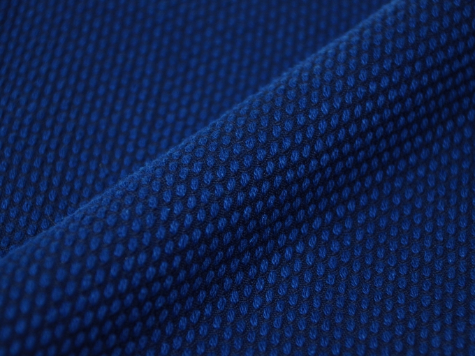 太刺子作務衣用羽織　濃紺（ネイビー・藍色）生地拡大