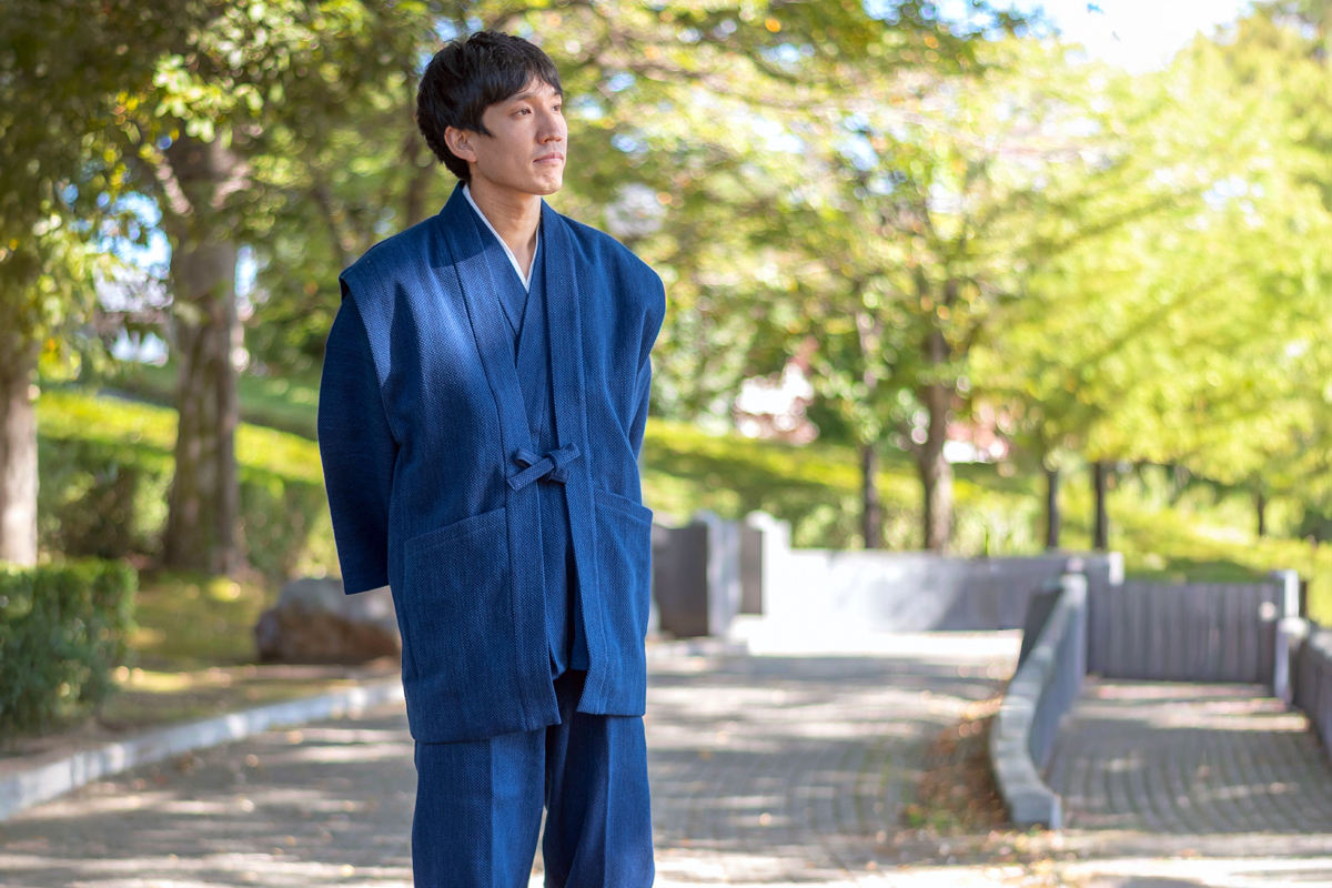 本藍染太刺子羽織 | 作務衣・甚平通販 和粋庵