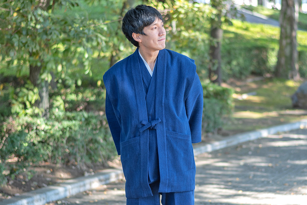 本藍染太刺子羽織 | 作務衣・甚平通販 和粋庵