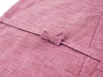 女性紬織作務衣式綿入キルト袢天　紐部分