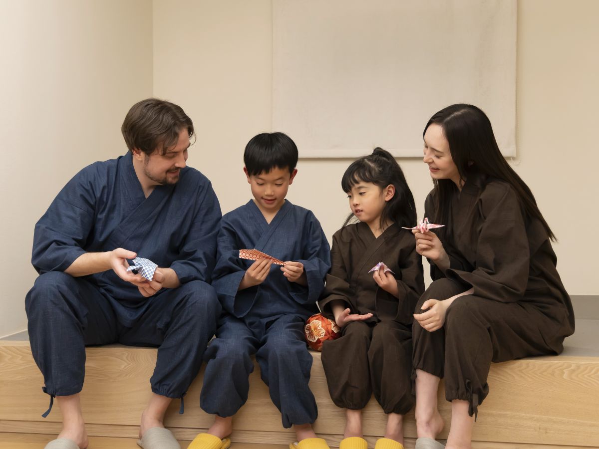 家族でお揃いの作務衣