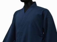 日本製綿ポリ綾織作務衣濃紺