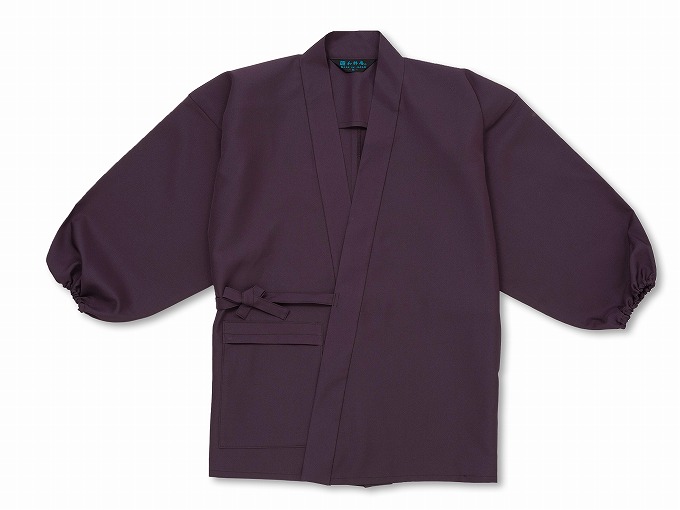 女性用ストレッチツイル作務衣［聖］　古代紫