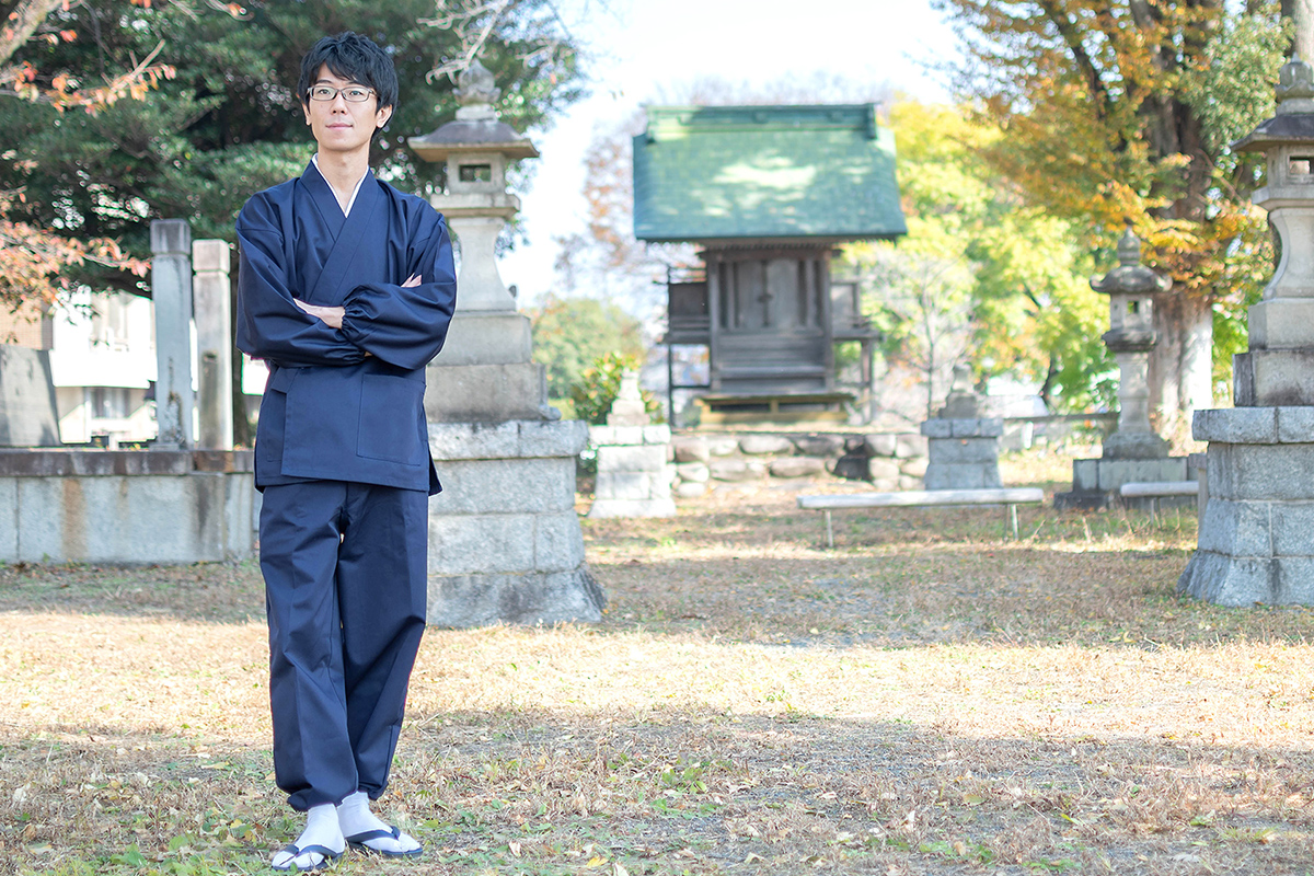 T/C綾織作務衣（あやおりさむえ） No.1 濃紺 | 作務衣・甚平通販 和粋庵