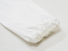綿ポリ綾織作務衣　白（ホワイト）ズボン裾