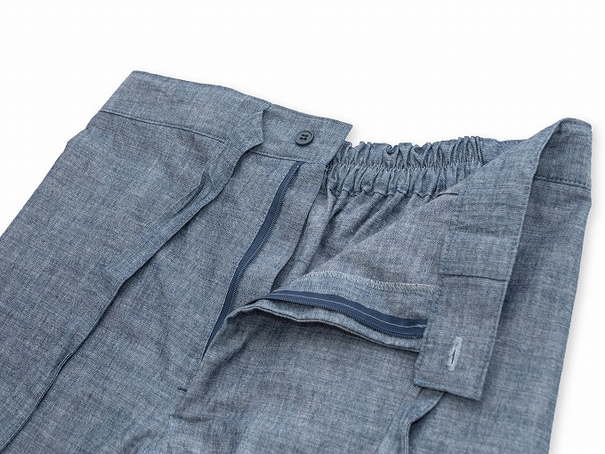 5085 カイハラデニム・シャンブレー作務衣 No.1 紺