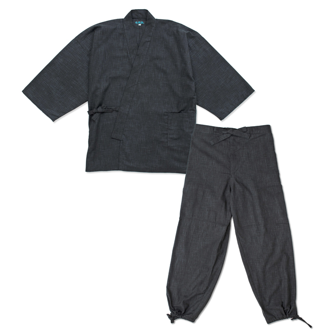 409mt72☆紬 シンプル 井絣 黒☆美品