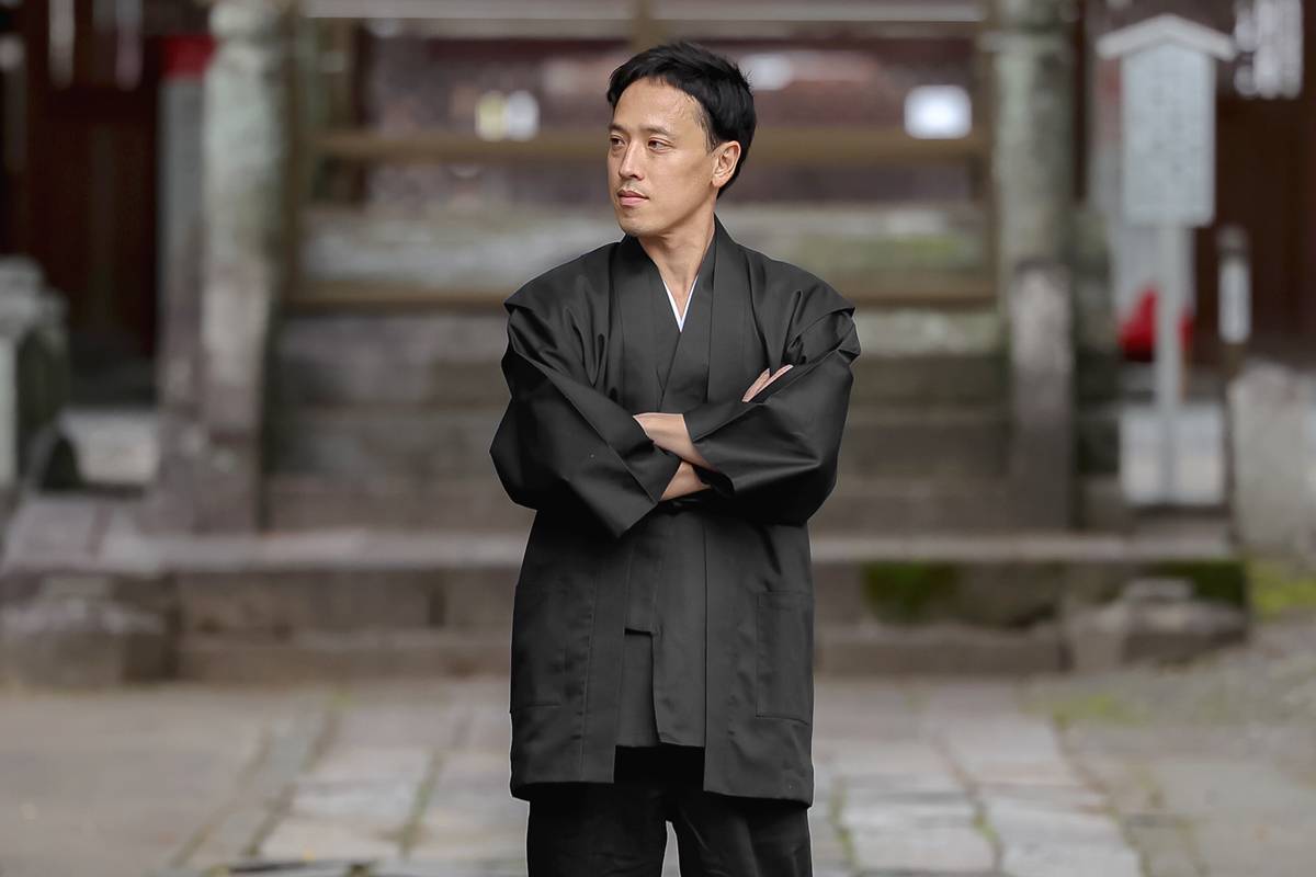 綾織羽織 6番色黒【和粋庵】 | 作務衣・甚平通販 和粋庵