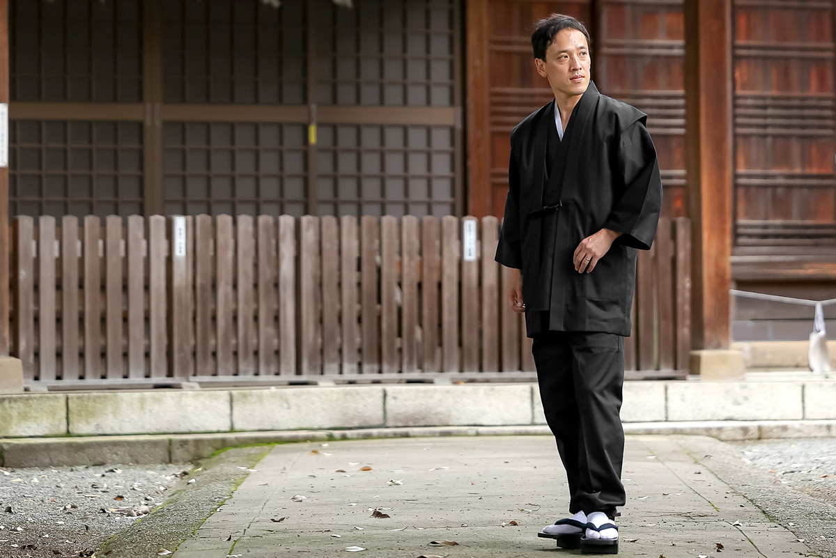 綾織羽織 6番色黒【和粋庵】 | 作務衣・甚平通販 和粋庵