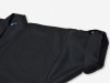高機能麻綿ロールアップ作務衣　No.4　黒　ロールアップ袖