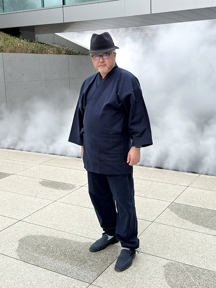 1055 小柄ドビー作務衣 No.15 濃紺 3L