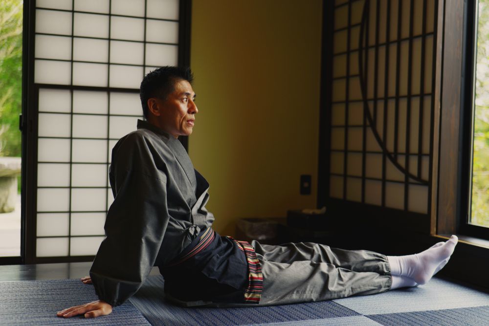 5020 T/Cバーバリー織作務衣