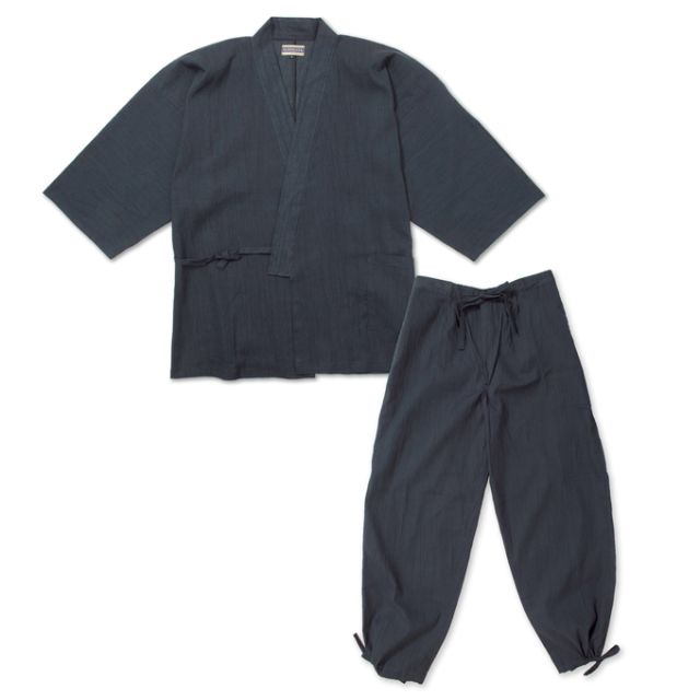 綿麻楊柳作務衣