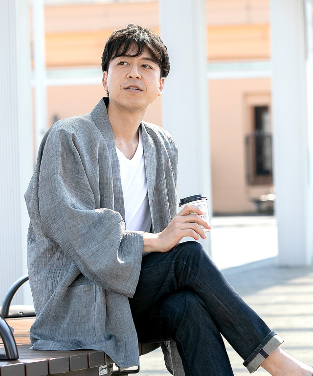 近江ちぢみ本麻ジャケット