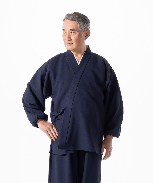 ウールライク・ストレッチ作務衣 ［聖］