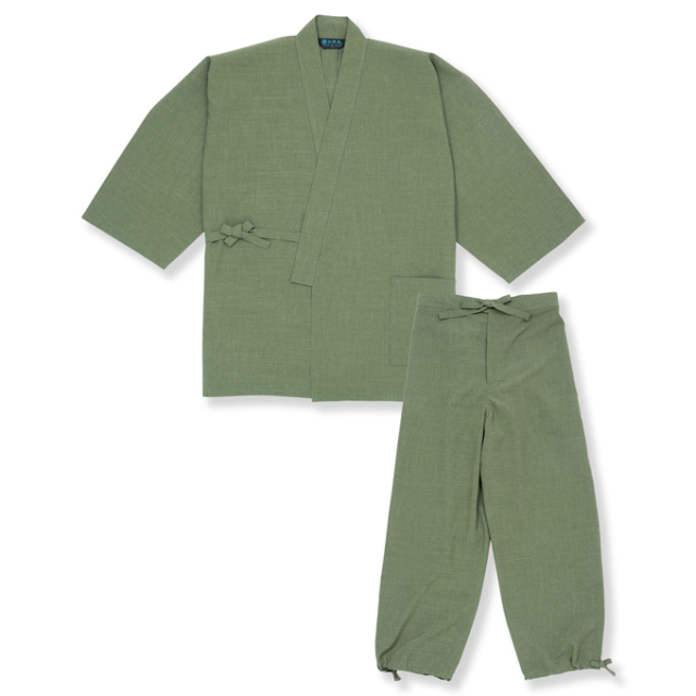 シャンブレーUVカット作務衣