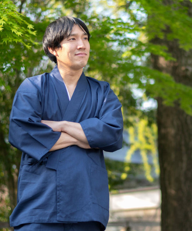 ななこ織作務衣