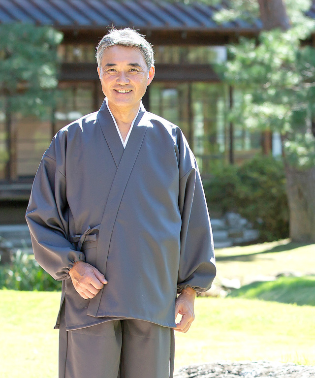 裏綿二重織ストレッチ作務衣［聖］