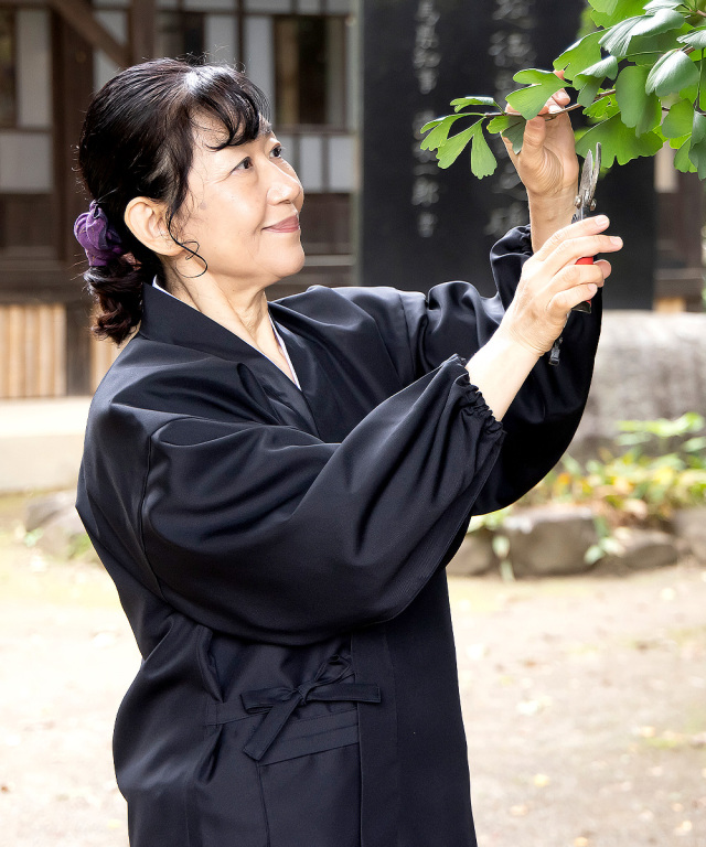 女性用ストレッチツイル作務衣［聖］