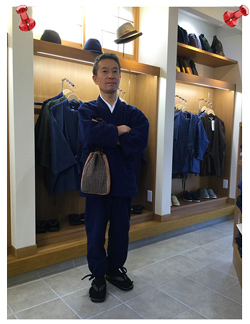 太刺子作務衣　濃紺　Sサイズ　着心地がとても良いです。