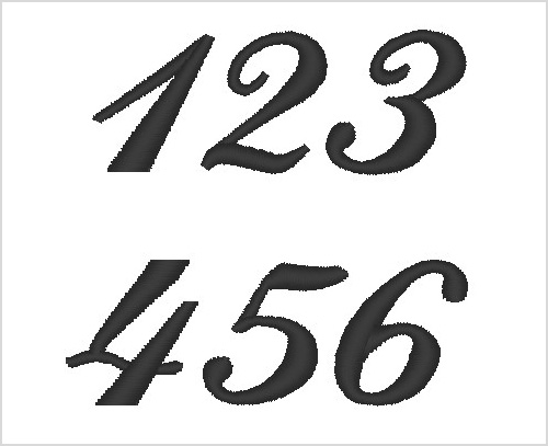 ❷左衿中央 10cm角内 行書体 3.0cm/文字