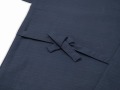  綿紬作務衣　No.1 濃紺　日本製 上着紐