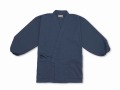 袖裾ゴム式テト麻作務衣　濃紺